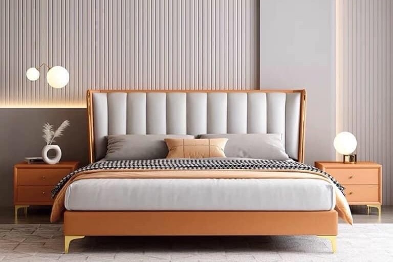 Giường bọc nệm cao cấp B0084