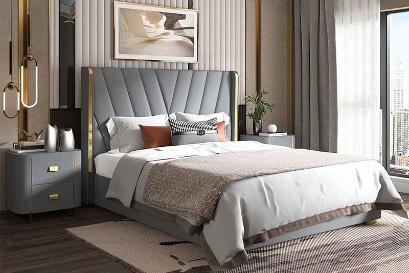 Giường bọc nệm cao cấp B0007