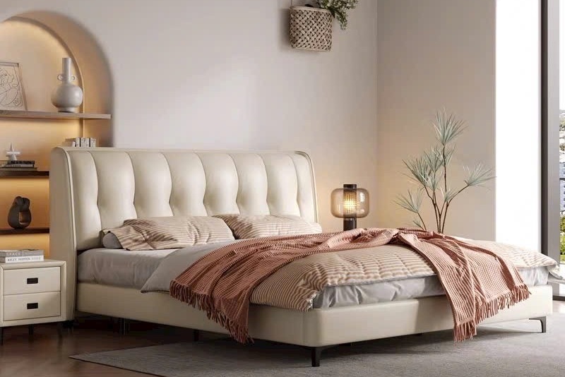 Giường bọc nệm cao cấp B0003